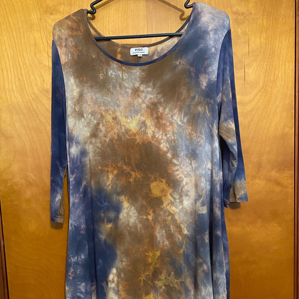 Piko Tie-Die Swing Dress